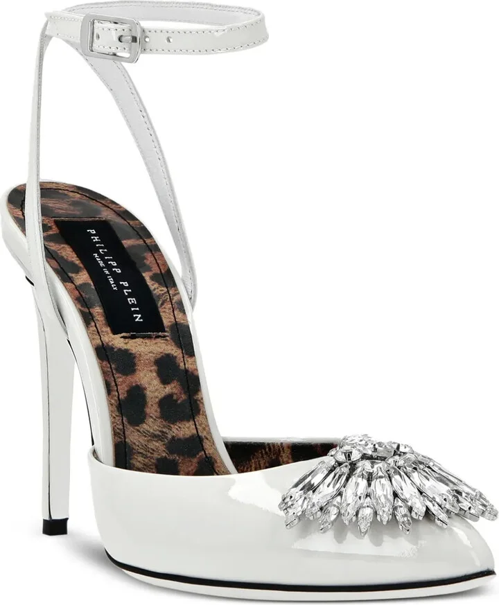 Vernice 120mm leather pumps - Image 2