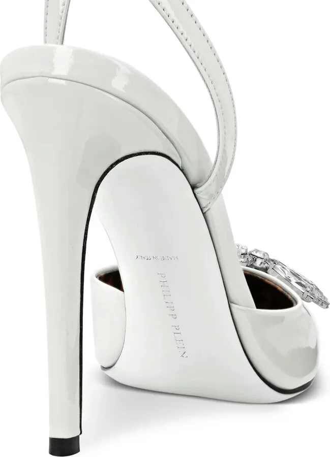 Vernice 120mm leather pumps - Image 3