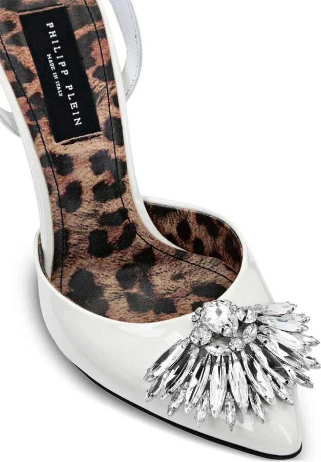 Vernice 120mm leather pumps - Image 4
