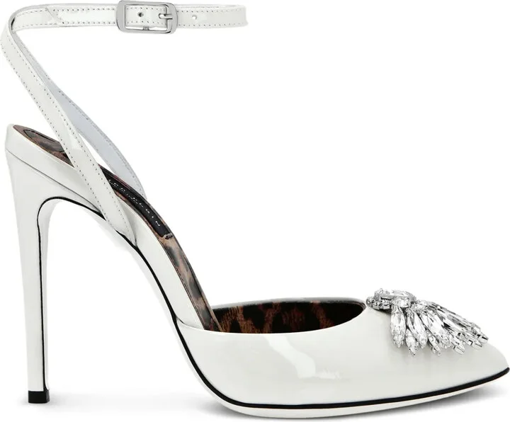 Vernice 120mm leather pumps