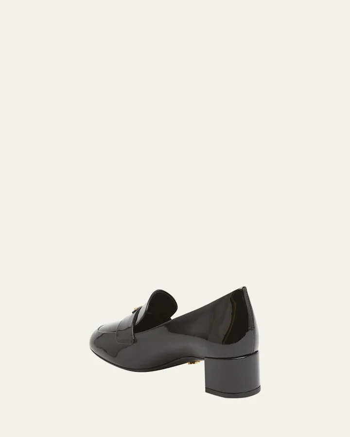 Vernice Patent Loafer Pumps - Image 4