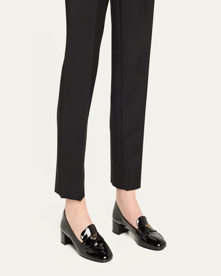 Vernice Patent Loafer Pumps - Image 7