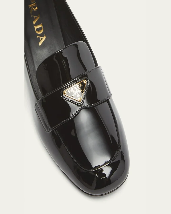 Vernice Patent Loafer Pumps - Image 8