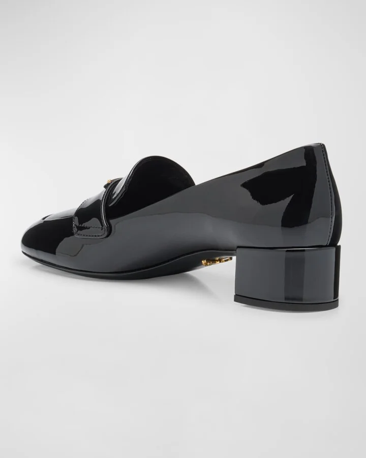 Vernice Patent Loafer Pumps - Image 3