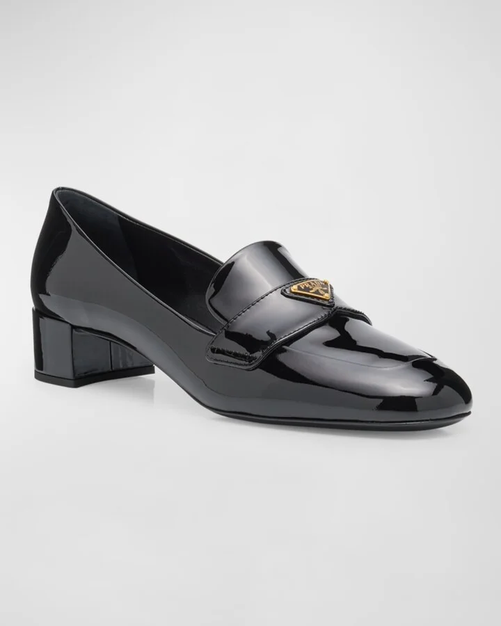 Vernice Patent Loafer Pumps - Image 5