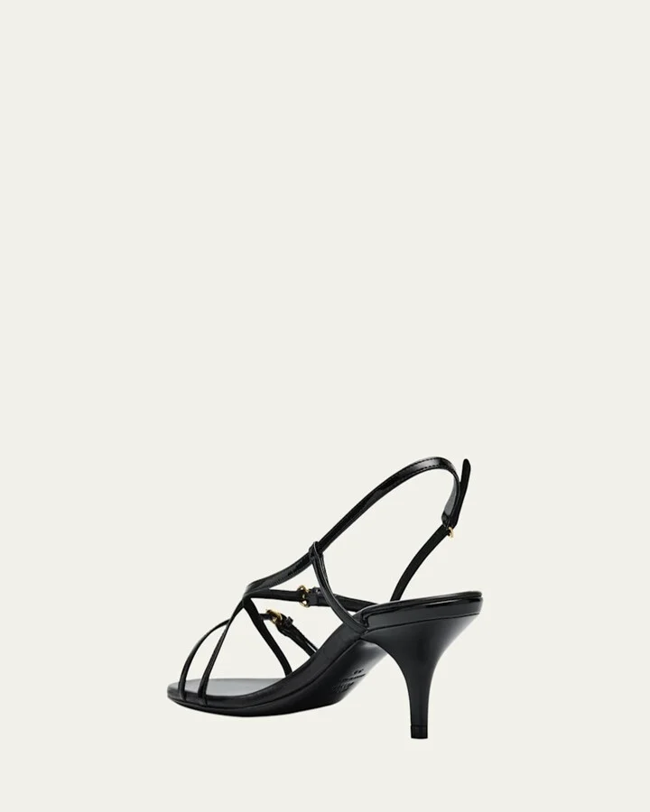 Vernice Strappy Leather Slingback Sandals - Image 3
