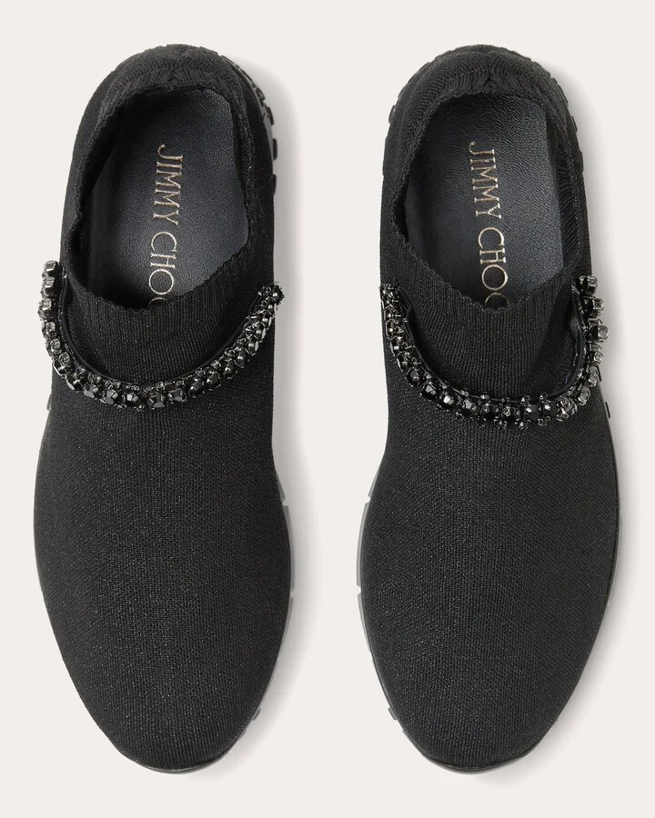 Verona Crystal-Embellished Knit Sneaker - Image 4