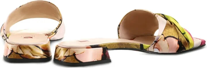 Verona floral-print twisted sandals - Image 2