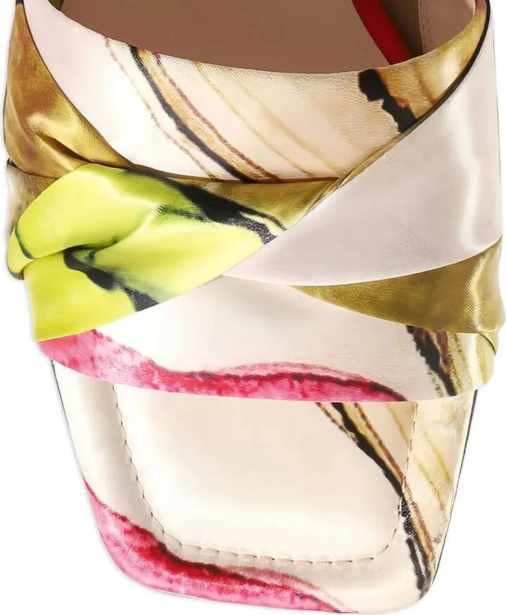 Verona floral-print twisted sandals - Image 4