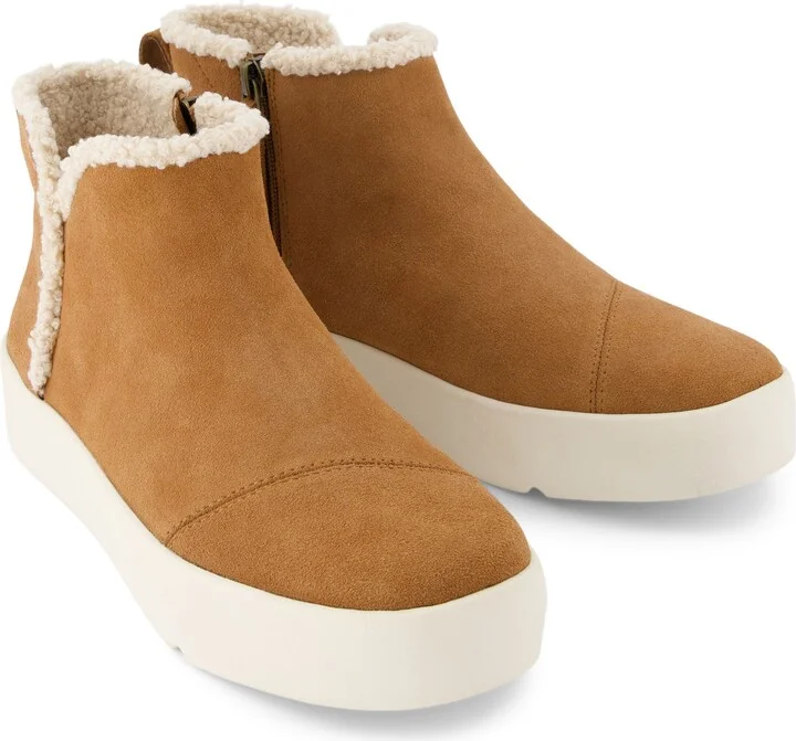 Verona Mid Suede Faux Shearling Sneaker - Image 4