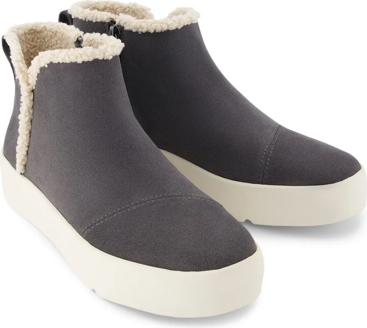 Verona Mid Suede Faux Shearling Sneaker - Image 3