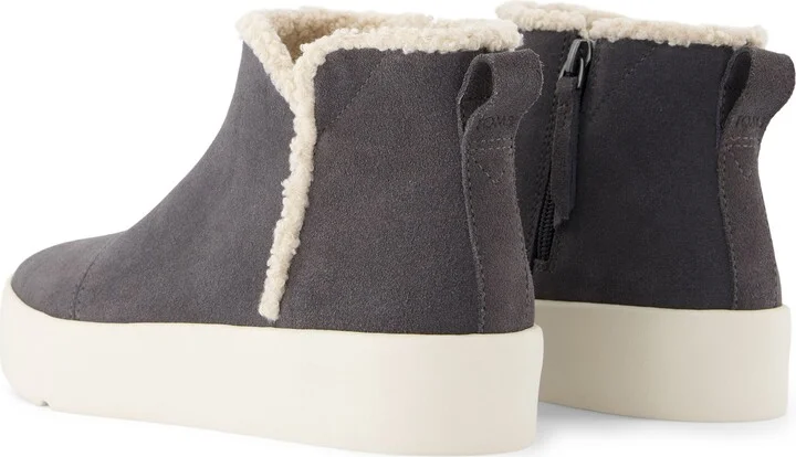 Verona Mid Suede Faux Shearling Sneaker - Image 4
