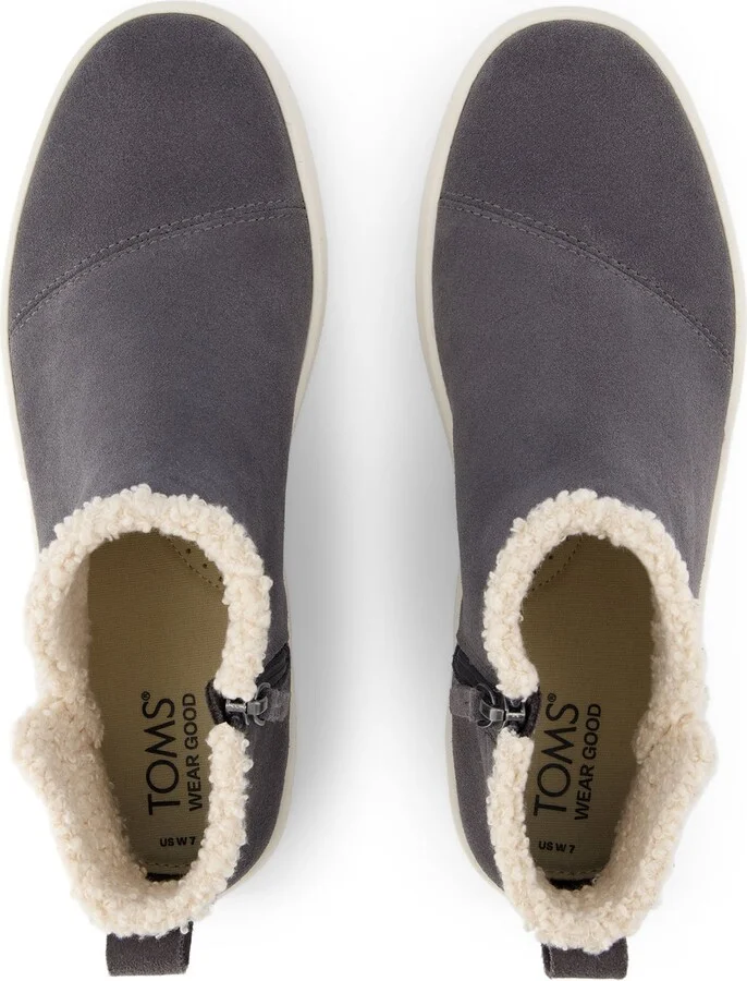 Verona Mid Suede Faux Shearling Sneaker - Image 5