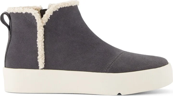 Verona Mid Suede Faux Shearling Sneaker