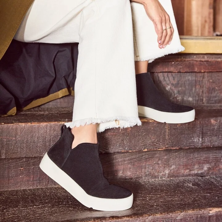 Verona Mid Suede Platform Sneaker - Image 2