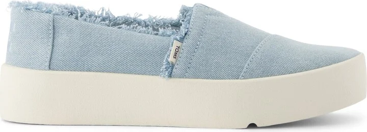 Verona Pastel Blue Denim Slip On Sneaker