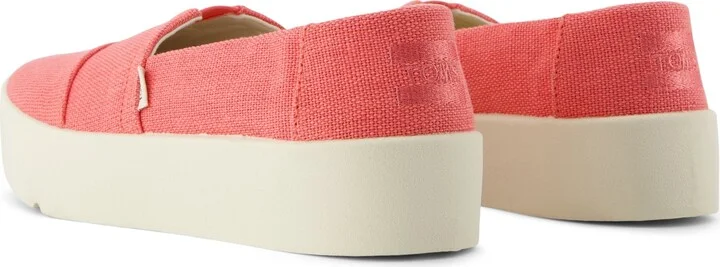 Verona Slip On Sneaker Sunset Coral Heritage Canvas - Image 5