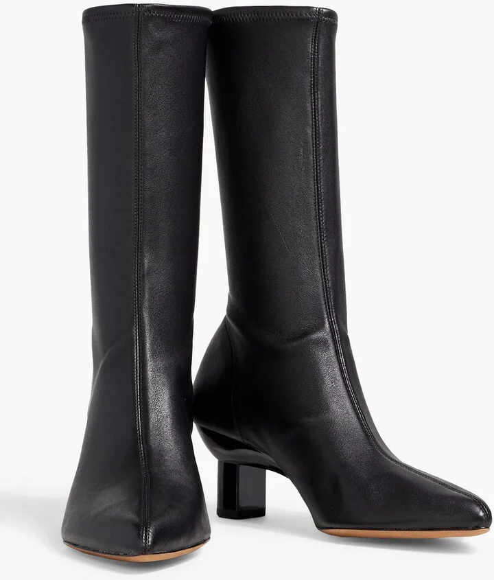 Verona stretch-leather sock boots - Image 2