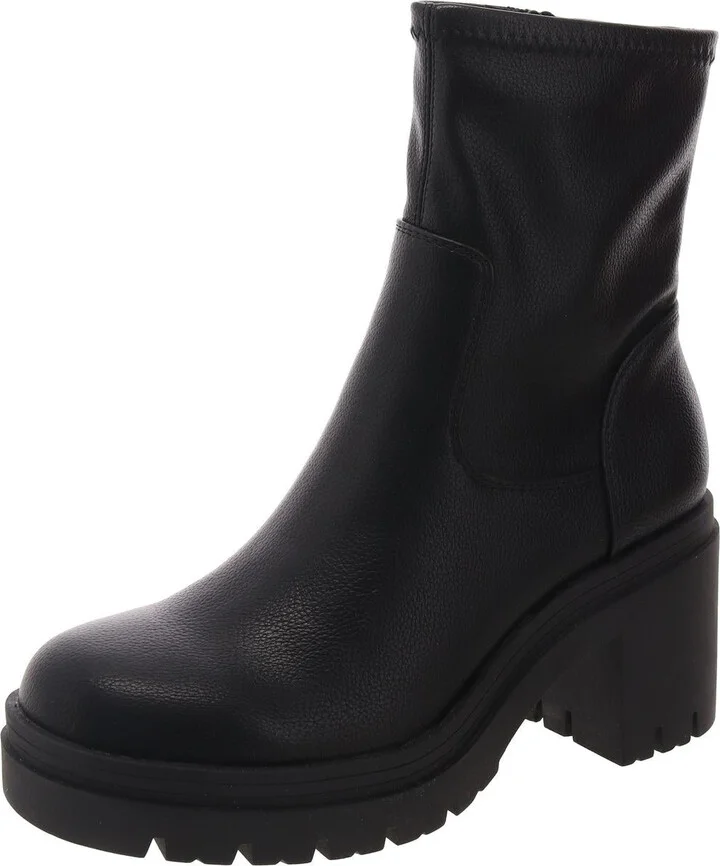 Veronaa Womens Zipper Man Made Mid-Calf Boots