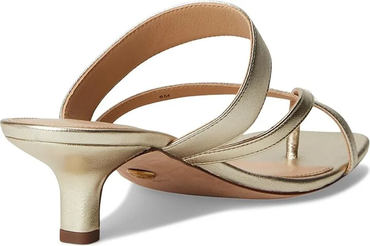 Veronica Beard Alanis Women's Wedge Shoes Platinum Leather : 6 M - Image 4
