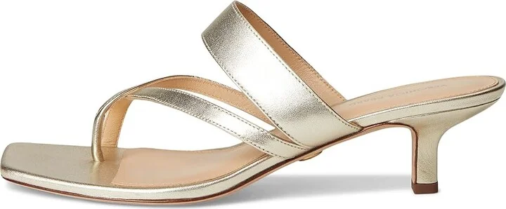 Veronica Beard Alanis Women's Wedge Shoes Platinum Leather : 6 M - Image 6