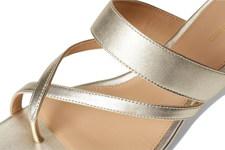 Veronica Beard Alanis Women's Wedge Shoes Platinum Leather : 6 M - Image 7