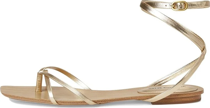 Veronica Beard Allegra Women's Wedge Shoes Pale Gold Leather : 9.5 M - Image 6