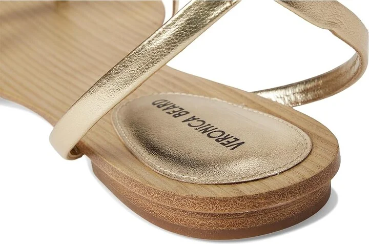 Veronica Beard Allegra Women's Wedge Shoes Pale Gold Leather : 9.5 M - Image 7