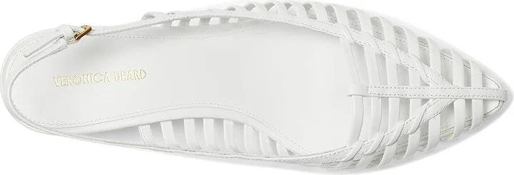 Veronica Beard Britte Women's Wedge Shoes Coconut White Leather : 6 M - Image 2
