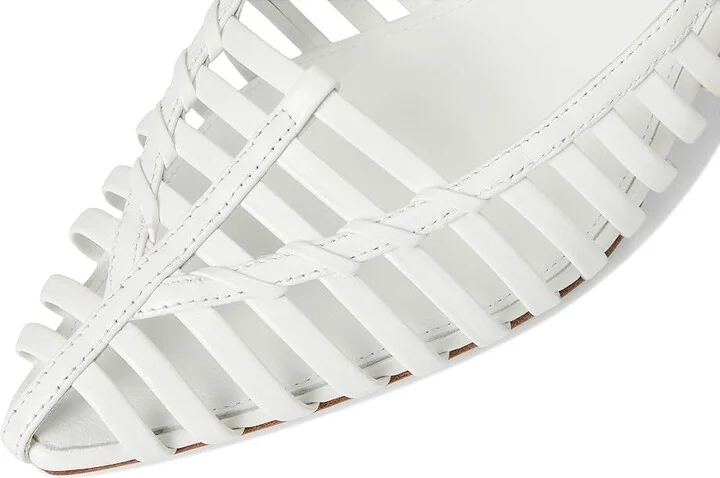 Veronica Beard Britte Women's Wedge Shoes Coconut White Leather : 6 M - Image 7