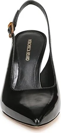 Veronica Beard Callie Slingbacks Women's Sandals Black Leather : 9.5 M - Image 5