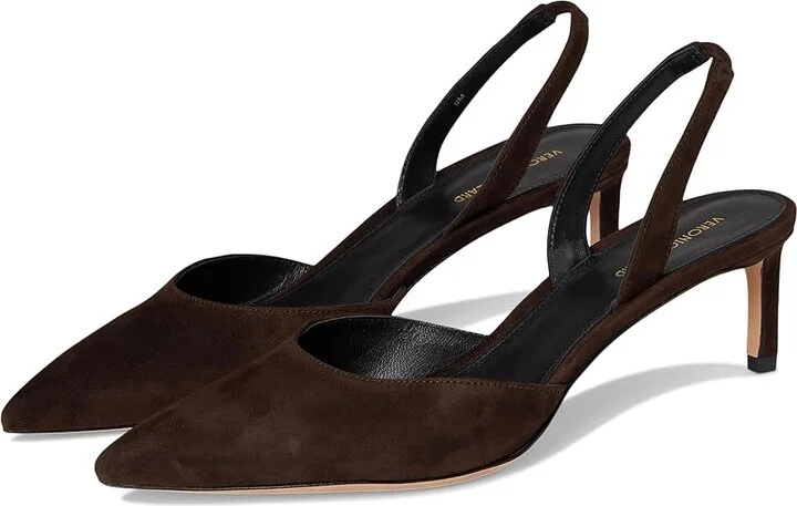 Veronica Beard Caroline High Women's Heels Espresso Brown Suede : 12 M