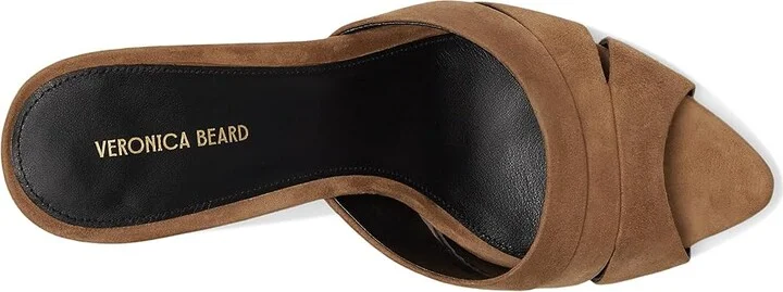 Veronica Beard Cassiel Slide Sandals Women's Sandals Hazelwood Brown : 7.5 M, Leather/Suede - Image 2