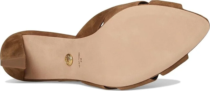 Veronica Beard Cassiel Slide Sandals Women's Sandals Hazelwood Brown : 7.5 M, Leather/Suede - Image 3