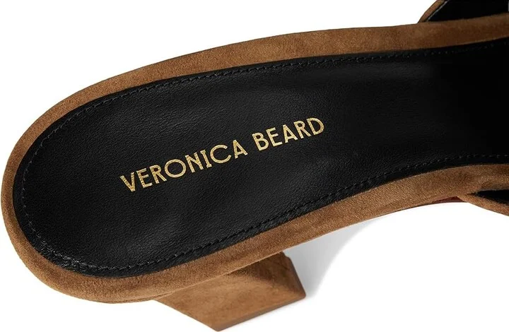 Veronica Beard Cassiel Slide Sandals Women's Sandals Hazelwood Brown : 7.5 M, Leather/Suede - Image 7