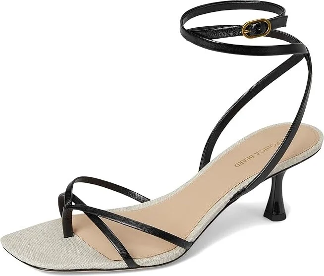 Veronica Beard Caterina Women's Wedge Shoes Black Leather : 8.5 M - Image 5