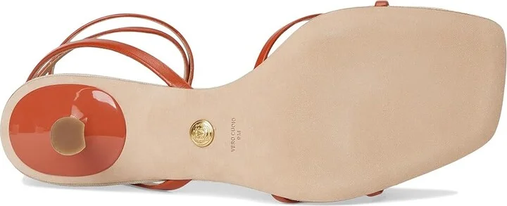 Veronica Beard Caterina Women's Wedge Shoes Persimmon Red Leather : 7.5 M - Image 3