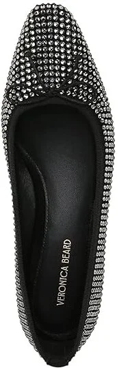Veronica Beard Cecile Pumps High Women's Heels Black Crystal Suede : 9 M, Leather - Image 2
