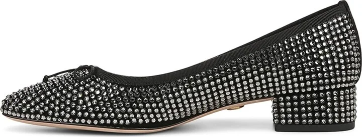 Veronica Beard Cecile Pumps High Women's Heels Black Crystal Suede : 9 M, Leather - Image 6