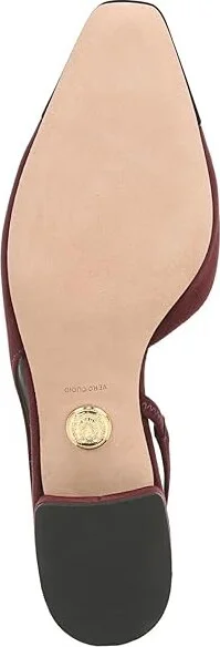 Veronica Beard Cecile Sling Slingbacks Women's Flat Shoes Acai/Black : 6 M, Leather/Textile - Image 3