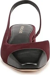 Veronica Beard Cecile Sling Slingbacks Women's Flat Shoes Acai/Black : 6 M, Leather/Textile - Image 4