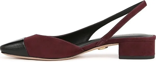 Veronica Beard Cecile Sling Slingbacks Women's Flat Shoes Acai/Black : 6 M, Leather/Textile - Image 5