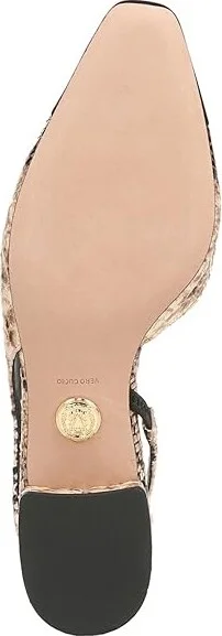 Veronica Beard Cecile Sling Slingbacks Women's Flat Shoes Latte/Black : 8 M, Leather/Textile - Image 3
