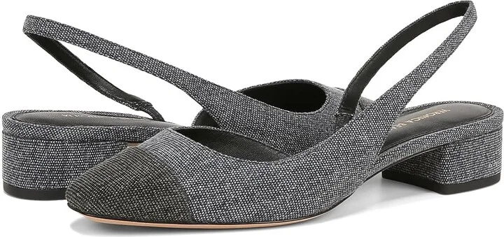 Veronica Beard Cecile Sling Women's Shoes Black : 6 M, Textile