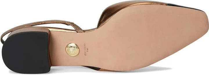 Veronica Beard Cecile Sling Women's Shoes Black Dark Gold : 10.5 M, Textile - Image 3