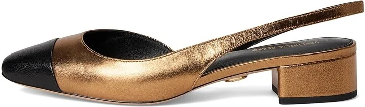 Veronica Beard Cecile Sling Women's Shoes Black Dark Gold : 10.5 M, Textile - Image 6