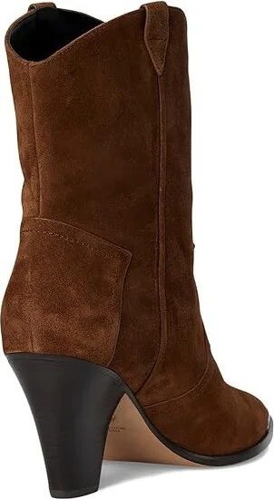 Veronica Beard Cody Western Boots Women's Boots Cedar Brown Suede : 8.5 M, Leather/Rubber/Suede - Image 4