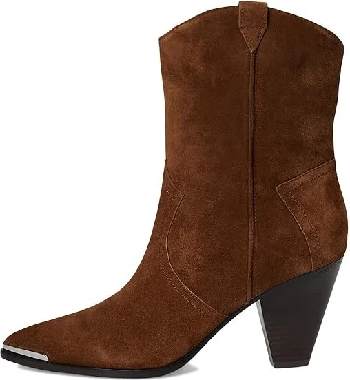Veronica Beard Cody Western Boots Women's Boots Cedar Brown Suede : 8.5 M, Leather/Rubber/Suede - Image 6