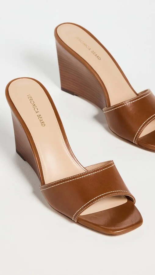 Veronica Beard Ellen Wedge Sandals - Image 4