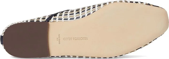 Veronica Beard Ellie Woven Women's Shoes Navy/White/Beige Woven Leather : 11 M - Image 3